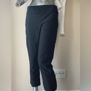Size 8 Tribal black and white dotted stretchy dress pants